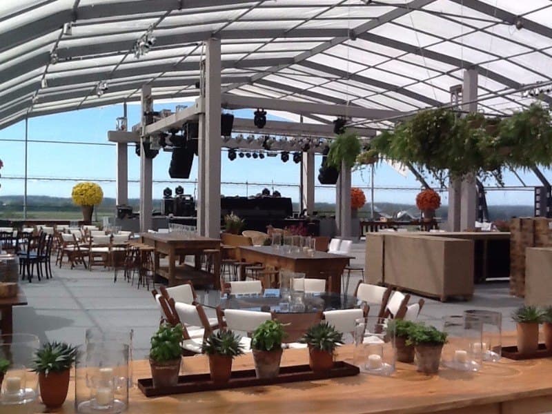 Alquiler de carpa a medida con piso de madera Uruguay