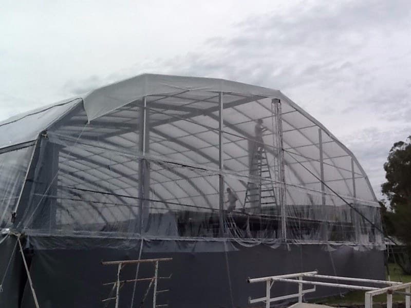 Alquiler de carpa a medida con piso de madera Uruguay