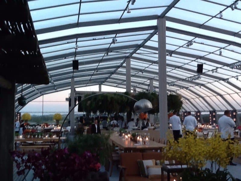 Carpa personalizada para evento de noche Punta del Este