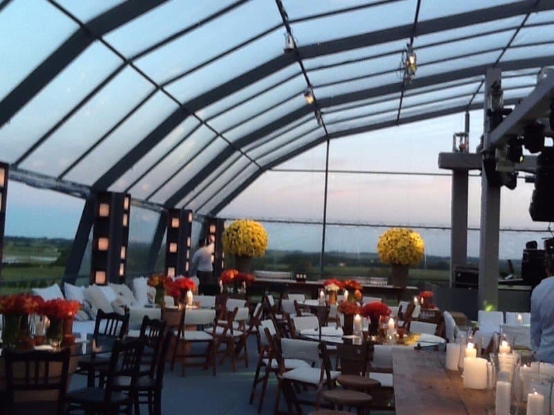 Carpa personalizada para evento de noche Punta del Este