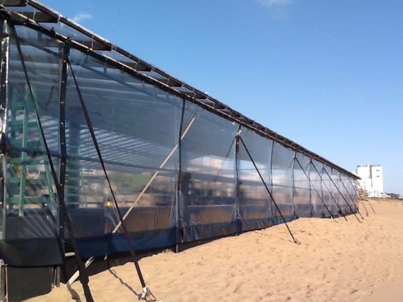 Montaje de carpa para boda en chacra Punta del Este