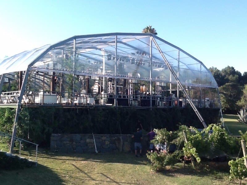 Carpa para casamiento de noche en Punta del Este