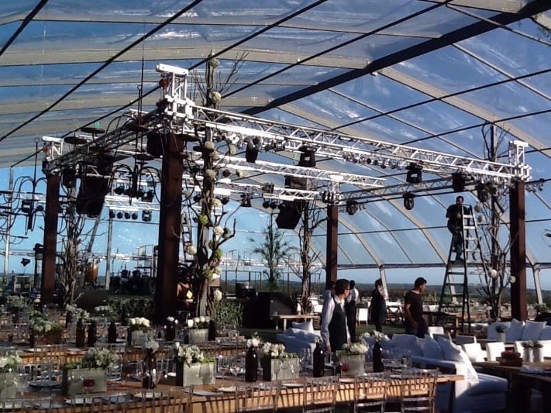 Carpas para bodas con iluminación interior Uruguay