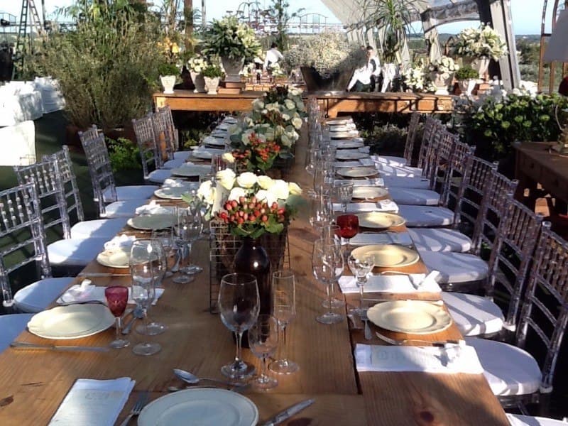 Carpa para casamiento con cerramiento transparente