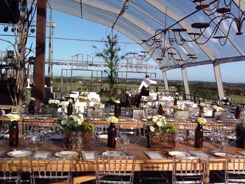 Alquiler de carpa para boda en jardín Uruguay