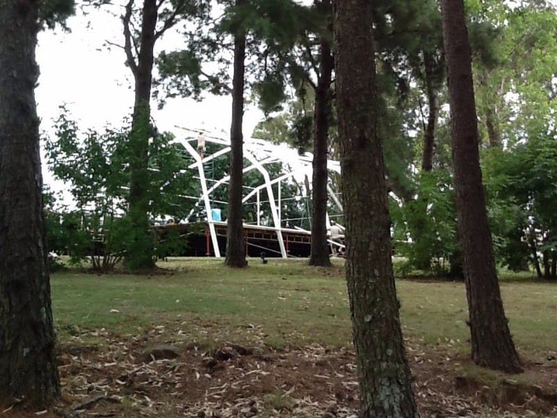 Carpa para casamiento con cerramiento transparente