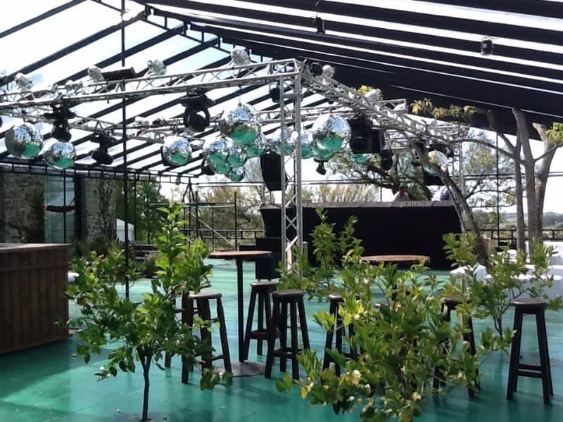 Carpa para casamiento de noche en Punta del Este