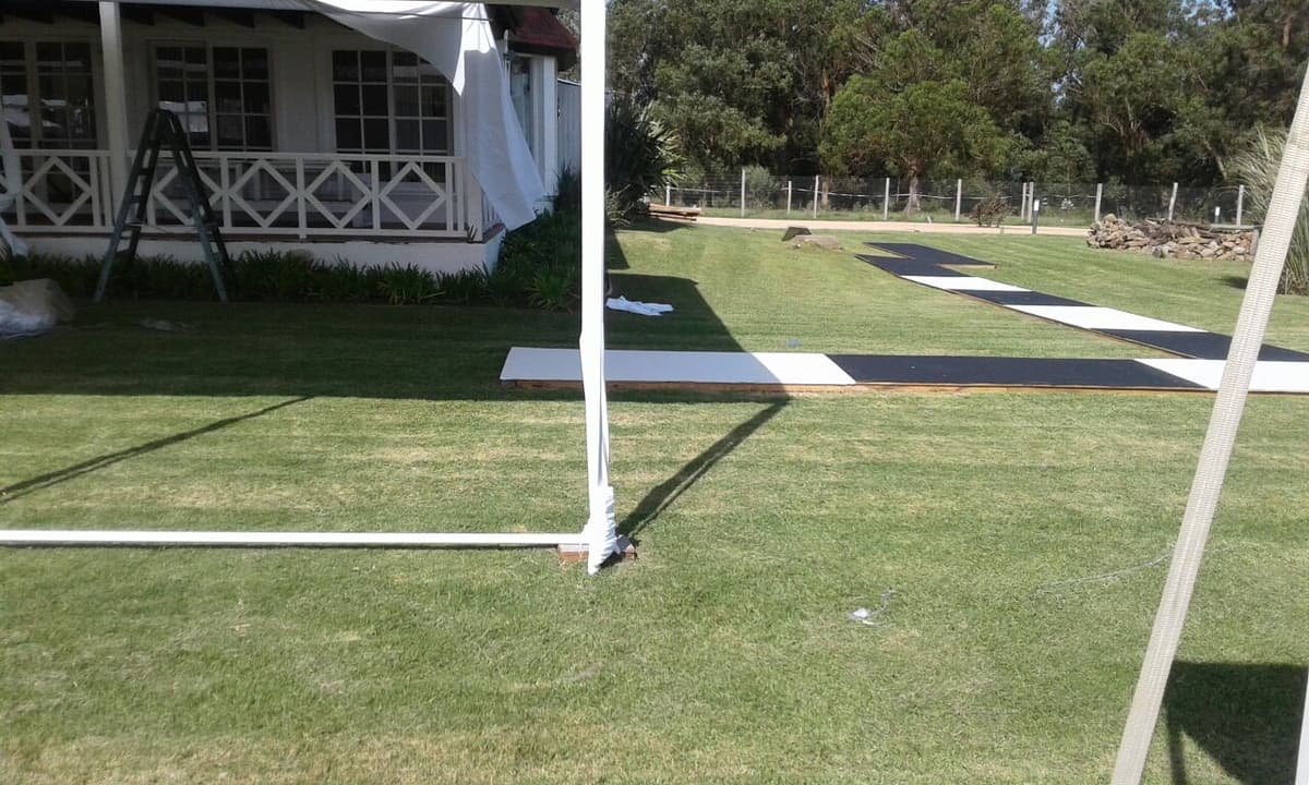 Gazebo individual para cóctel de recepción